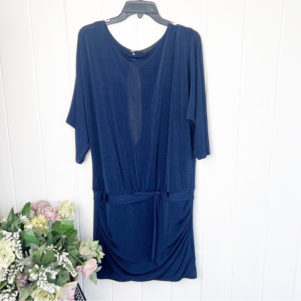 White House Black Market Navy Blue Dress